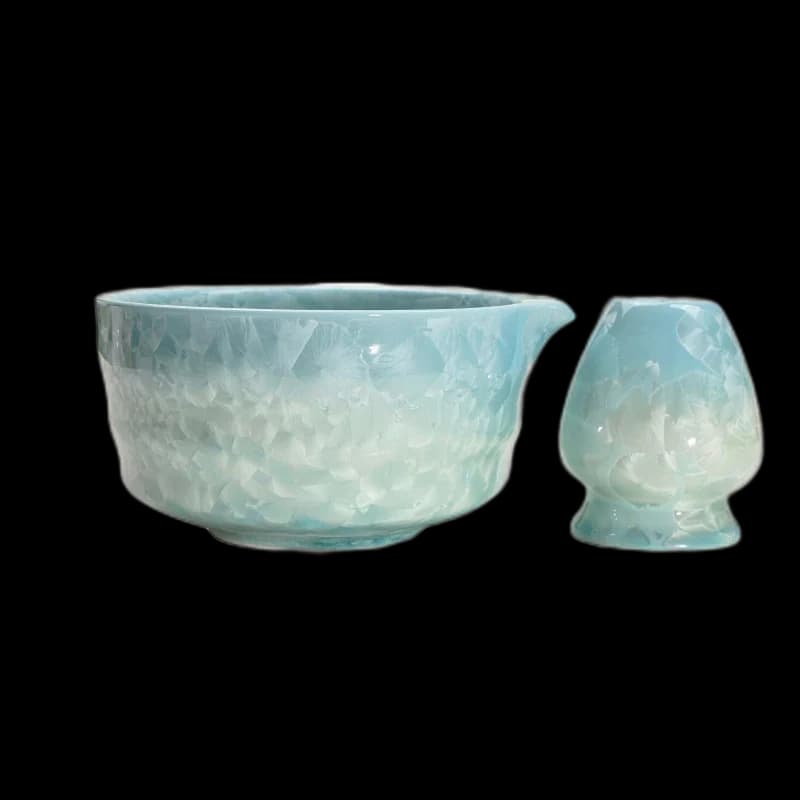 Maison Celune Ceramic Matcha Tea Cup and Tools Set Gradient Emerald for Tea Cups - main product image