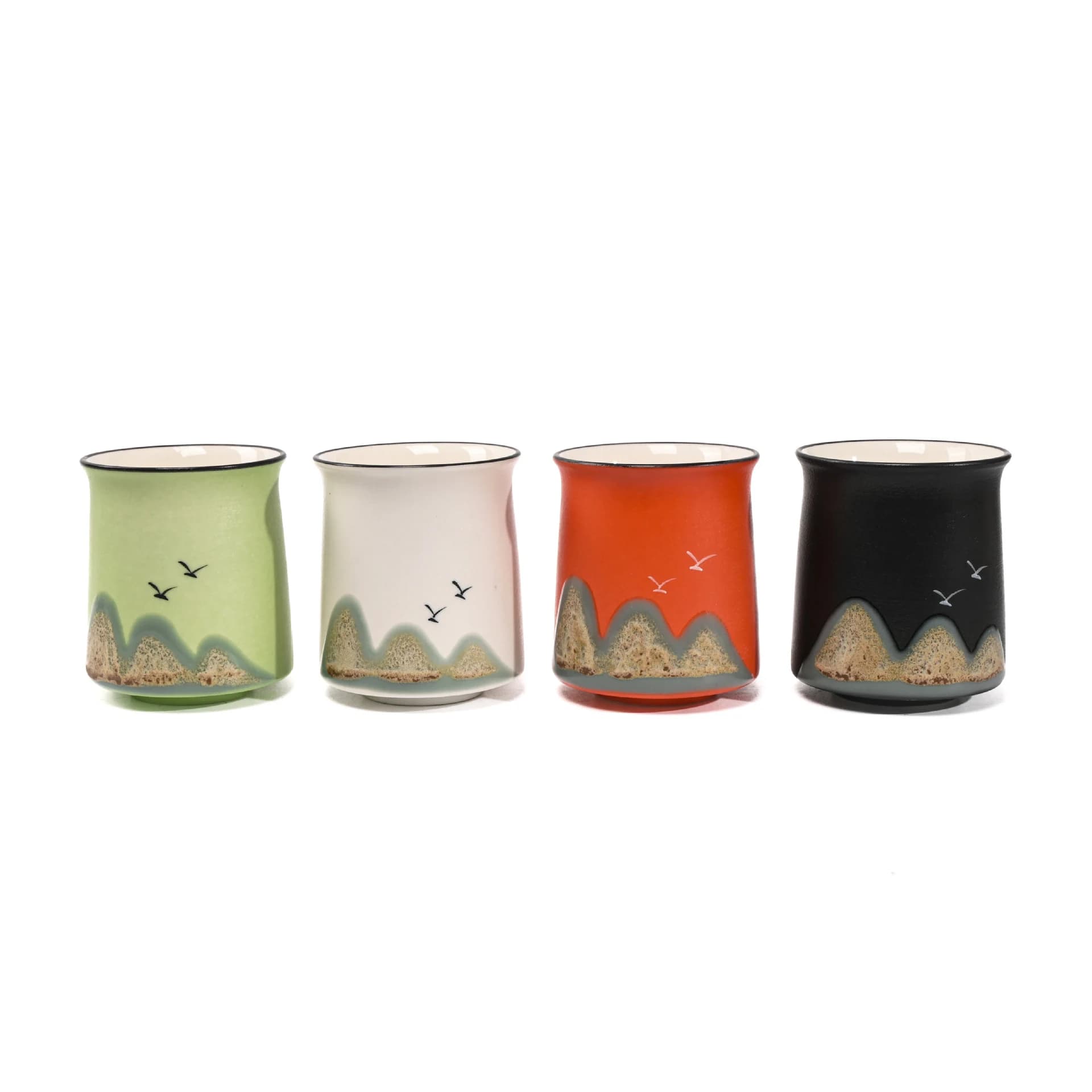 Maison Celune Ceramic Espresso Cup 100ml Rough Pottery Retro Distant Mountain Fragrance for Coffee Cups - gallery image 2