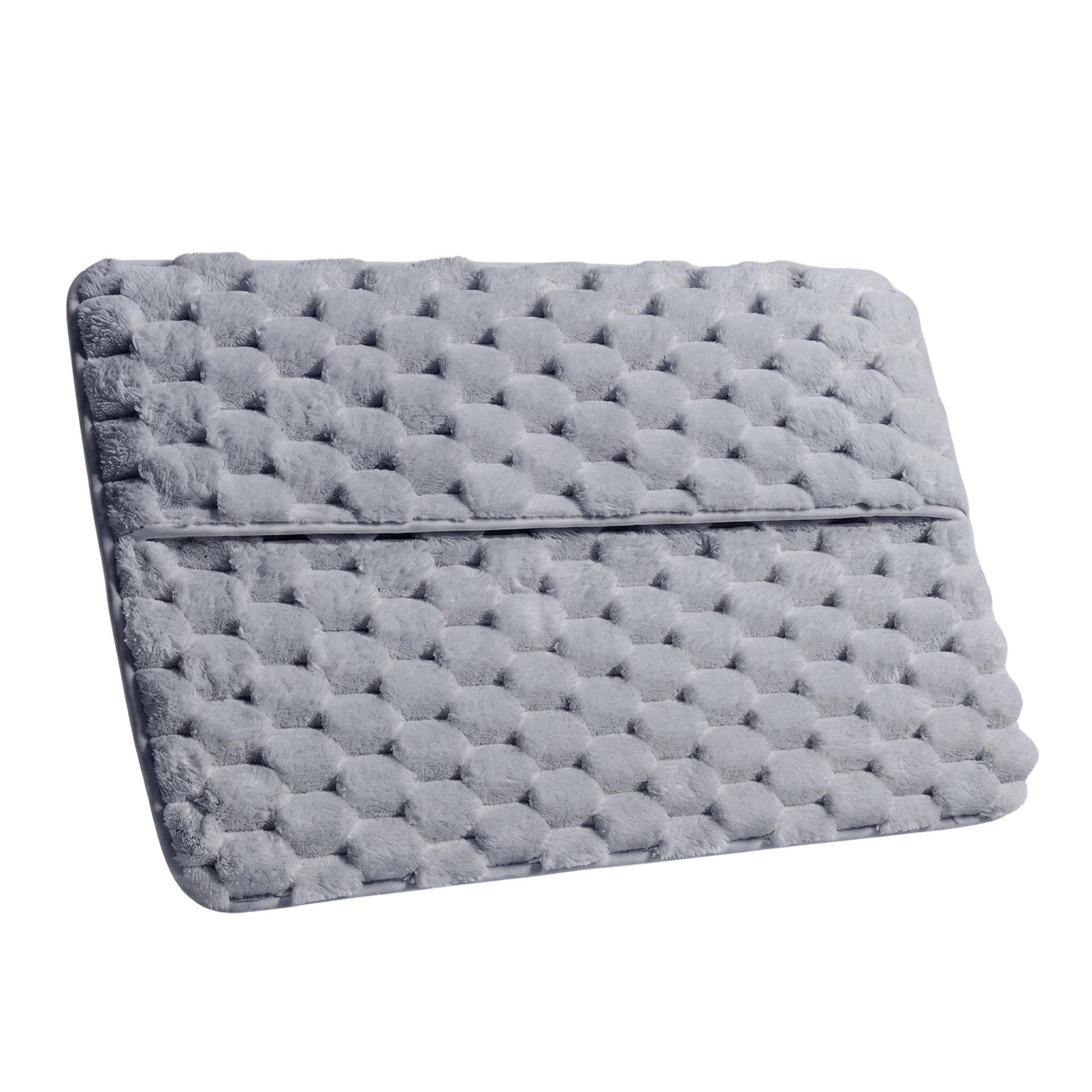 Maison Celune Soft Thick Grey Bathroom Mat with Quick-Dry Slit Design for Bathroom Mats - main product image